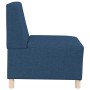 Unidad de Sofá Modular sin Brazos 2 pcs Azul 55 x 74 x 82 cm