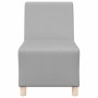 Unidad de Sofá Modular sin Brazos 2 pcs Gris nube