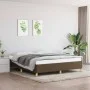 Estructura de cama de tela marrón 160x200 cm de vidaXL, Camas y somieres - Ref: Foro24-347176, Precio: 126,48 €, Descuento: %