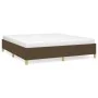 Brown fabric bed frame 160x200 cm by vidaXL, Beds and slatted bases - Ref: Foro24-347176, Price: 126,51 €, Discount: %