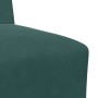 Unidad de Sofá Modular sin Brazos 2 pcs Verde oscuro