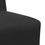 Unidad de Sofá Modular sin Brazos 2 pcs Negro 55 x 74 x 82 cm
