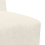 Unidad de Sofá Modular sin Brazos 2 pcs Crema 55 x 74 x 82 cm