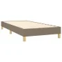 Box spring bed with taupe gray fabric mattress 90x190 cm by vidaXL, Beds and slatted bases - Ref: Foro24-3130477, Price: 314,...