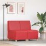 Unidad de Sofá Modular sin Brazos 2 pcs Rojo 55 x 74 x 82 cm