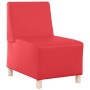 Unidad de Sofá Modular sin Brazos 2 pcs Rojo 55 x 74 x 82 cm