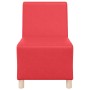 Unidad de Sofá Modular sin Brazos 2 pcs Rojo 55 x 74 x 82 cm
