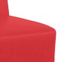 Unidad de Sofá Modular sin Brazos 2 pcs Rojo 55 x 74 x 82 cm