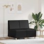 Unidad de Sofá Modular sin Brazos 2 pcs Negro 55 x 74 x 82 cm