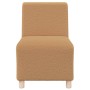 Unidad de Sofá Modular sin Brazos 2 pcs Beige 55 x 74 x 82 cm