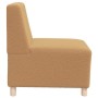 Unidad de Sofá Modular sin Brazos 2 pcs Beige 55 x 74 x 82 cm
