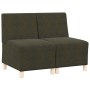 Unidad de Sofá Modular sin Brazos 2 pcs Verde 55 x 74 x 82 cm en Sofás | Comprar online en Foro24