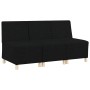 Unidad de Sofá Modular sin Brazos 3 pcs Negro 55 x 74 x 82 cm en Sofás | Comprar online en Foro24