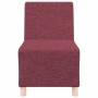 Unidad de Sofá Modular sin Brazos 3 pcs Rojo vino tinto