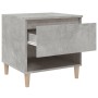 Mesitas de noche 2 uds contrachapada gris hormigón 50x46x50 cm de vidaXL, Mesitas de noche - Ref: Foro24-819541, Precio: 72,79 €