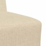 Unidad de Sofá Modular sin Brazos 3 pcs Crema 55 x 74 x 82 cm