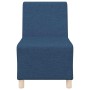 Unidad de Sofá Modular sin Brazos 3 pcs Azul 55 x 74 x 82 cm
