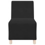 Unidad de Sofá Modular sin Brazos 3 pcs Negro 55 x 74 x 82 cm