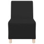Unidad de Sofá Modular sin Brazos 3 pcs Negro 55 x 74 x 82 cm