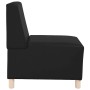 Unidad de Sofá Modular sin Brazos 3 pcs Negro 55 x 74 x 82 cm