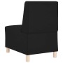Unidad de Sofá Modular sin Brazos 3 pcs Negro 55 x 74 x 82 cm