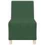 Unidad de Sofá Modular sin Brazos 3 pcs Verde selva