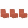 Unidad de Sofá Modular sin Brazos 3 pcs Naranja 55 x 74 x 82 cm
