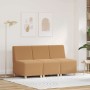 Unidad de Sofá Modular sin Brazos 3 pcs Beige 55 x 74 x 82 cm