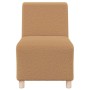 Unidad de Sofá Modular sin Brazos 3 pcs Beige 55 x 74 x 82 cm