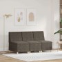 Sofá Sillón 3 pcs Gris oscuro 55 x 74 x 82 cm
