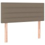 Boxspringbett mit LED-Matratze taupegrauer Stoff 90x190 cm von vidaXL, Betten und Lattenroste - Ref: Foro24-3133761, Preis: 3...