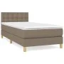Box spring bed with taupe gray fabric mattress 90x190 cm by vidaXL, Beds and slatted bases - Ref: Foro24-3140901, Price: 309,...