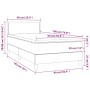 Boxspringbett mit taupegrauer Stoffmatratze 90x190 cm von vidaXL, Betten und Lattenroste - Ref: Foro24-3140501, Preis: 297,35...