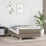 Cama box spring con colchón tela gris taupe 90x190 cm de vidaXL, Camas y somieres - Ref: Foro24-3144139, Precio: 267,06 €, De...