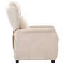 Sillón reclinable Crema 67.5 x 93.5 x 101.5 cm tela