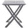 Juego de comedor de jardín 7 pzas madera maciza de acacia gris