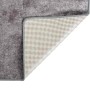Alfombra lavable antideslizante gris 400x300 cm