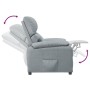 Sillón reclinable de tela gris claro