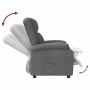 Sillón reclinable de tela gris oscuro en Sillones | Comprar online en Foro24