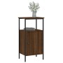Mesita de noche madera de ingeniería roble marrón 41x31x80 cm de vidaXL, Mesitas de noche - Ref: Foro24-825931, Precio: 38,78...
