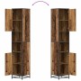 Gabinete de Baño con estante Madera vieja 35 x 37.5 x 188.5 cm