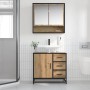 Juego de muebles de baño 2 pcs Roble artisan 65 x 33 x 60 cm