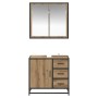 Juego de muebles de baño 2 pcs Roble artisan 65 x 33 x 60 cm