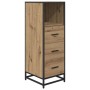 Juego de muebles de baño 3 pcs Roble artisan 35 x 37.5 x 100 cm