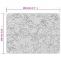 Alfombra lavable antideslizante gris 400x300 cm