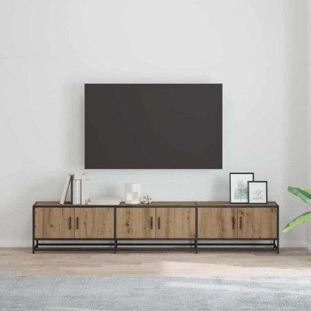 Unidades de TV 2 pcs Roble artesanal 210 x 35 x 41 cm en Muebles TV | Comprar online en Foro24