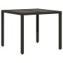Conjunto de Comedor de Jardín 5 pcs Negro 90 x 90 x 75 cm