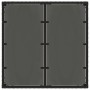 Conjunto de Comedor de Jardín 5 pcs Negro 90 x 90 x 75 cm
