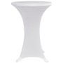 Mantel elástico para mesa alta 4 unidades blanco Ø60 cm