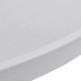 Mantel elástico para mesa alta 4 unidades blanco Ø60 cm